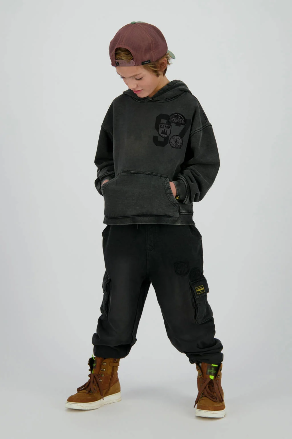 Vingino hoodie black denim