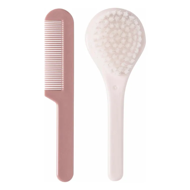 Luma Set coiffure brosse et peigne pour bébé | Rose pâle