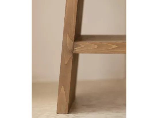 Table d'appoint en bois de pin vieilli 39x45cm - FRIDA - DECOWOOD