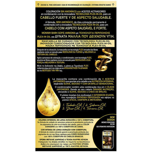 Syoss - Oleo Intense Tinte Sin Amoniaco 4-60-castaño Dorado