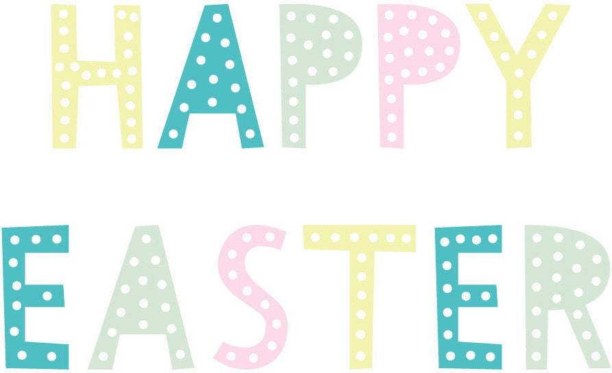 Duni servet Happy Easter wit 33 x 33 cm 20 stuks