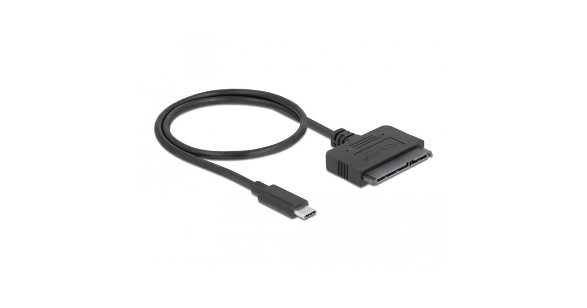 DeLOCKUSB Type-C Converter to 22 pin SATA 6 Gb/s  (Zwart)
