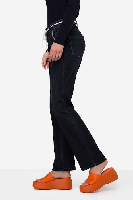 Bootcut-Jeans Tina, gerade Passform, 5-Pocket, ausgestellter Saum