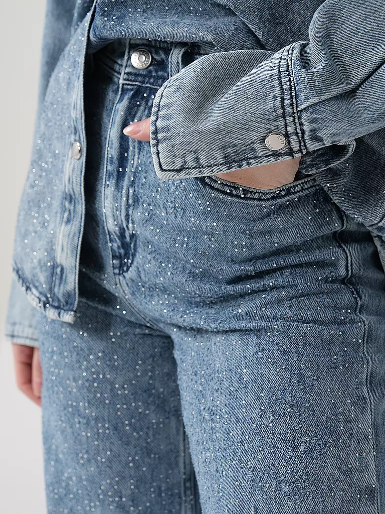 BOSS Jeans Wide Leg Fit MARLENE  blau
