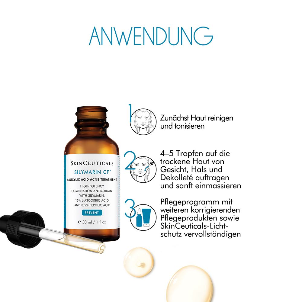 SkinCeuticals SILYMARIN CF, Anti-Aging Serum für unreine Haut