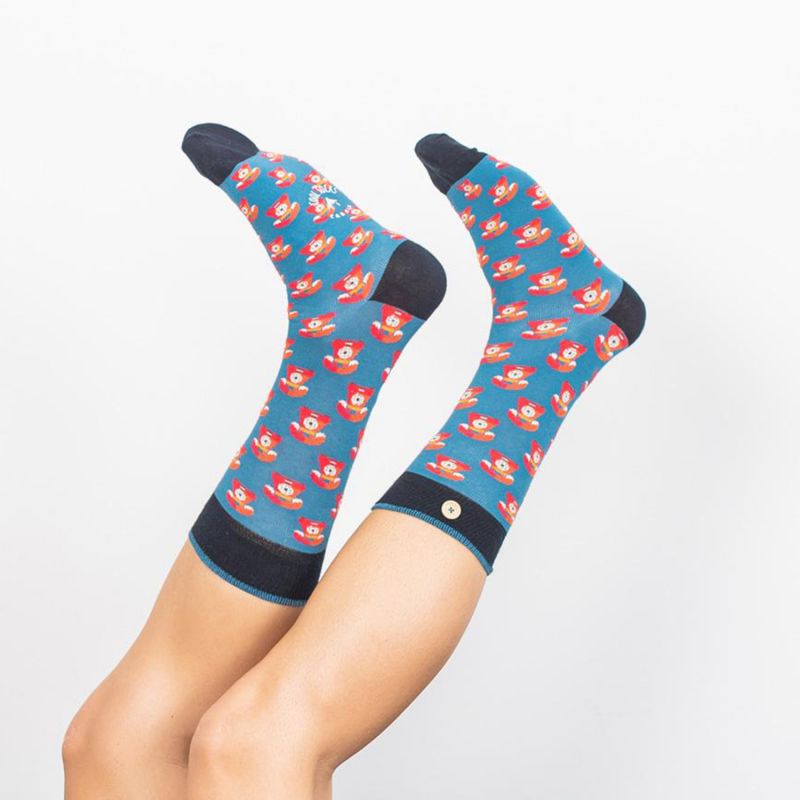 Paire de chaussettes inséparables taille unique 41/46 Malone et Sophia