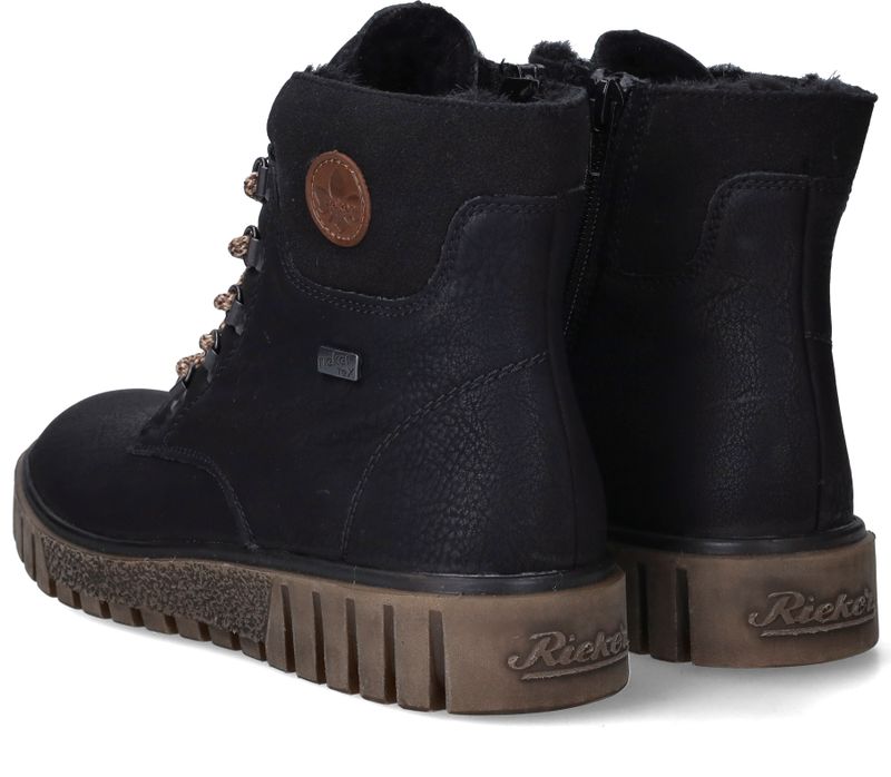 Rieker Veterboots Zwart Dames