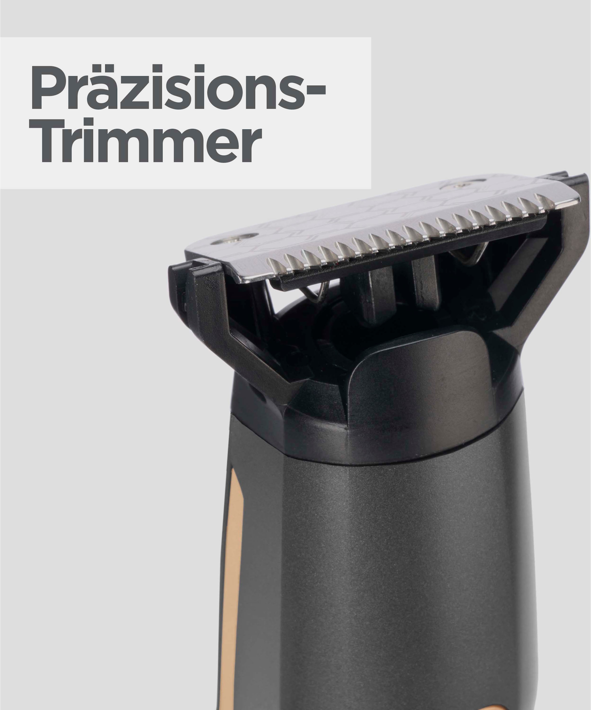 BaByliss Multifunktionstrimmer »Graphite Multi Trimmer MT987E« 5 Aufsätze Langlebige Graphit-Klinge, 12-in-1 Funktionr