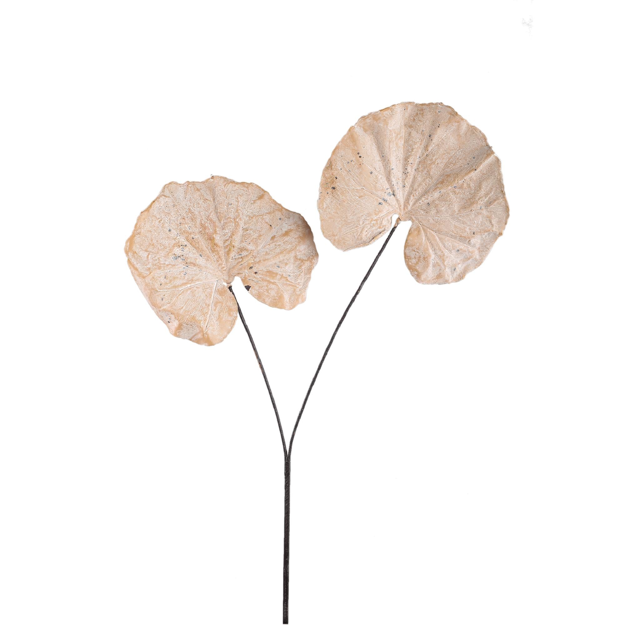 PTMD - Kunstblad Leaves - Beige - 62x57x90cm