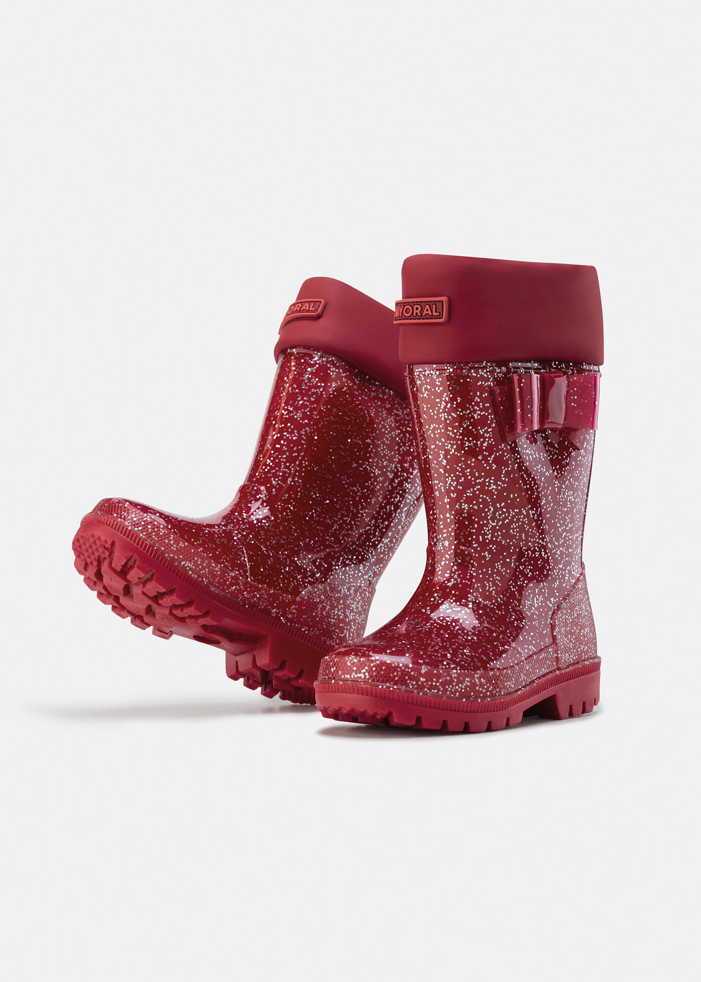 bota de chuva infantil com glitter