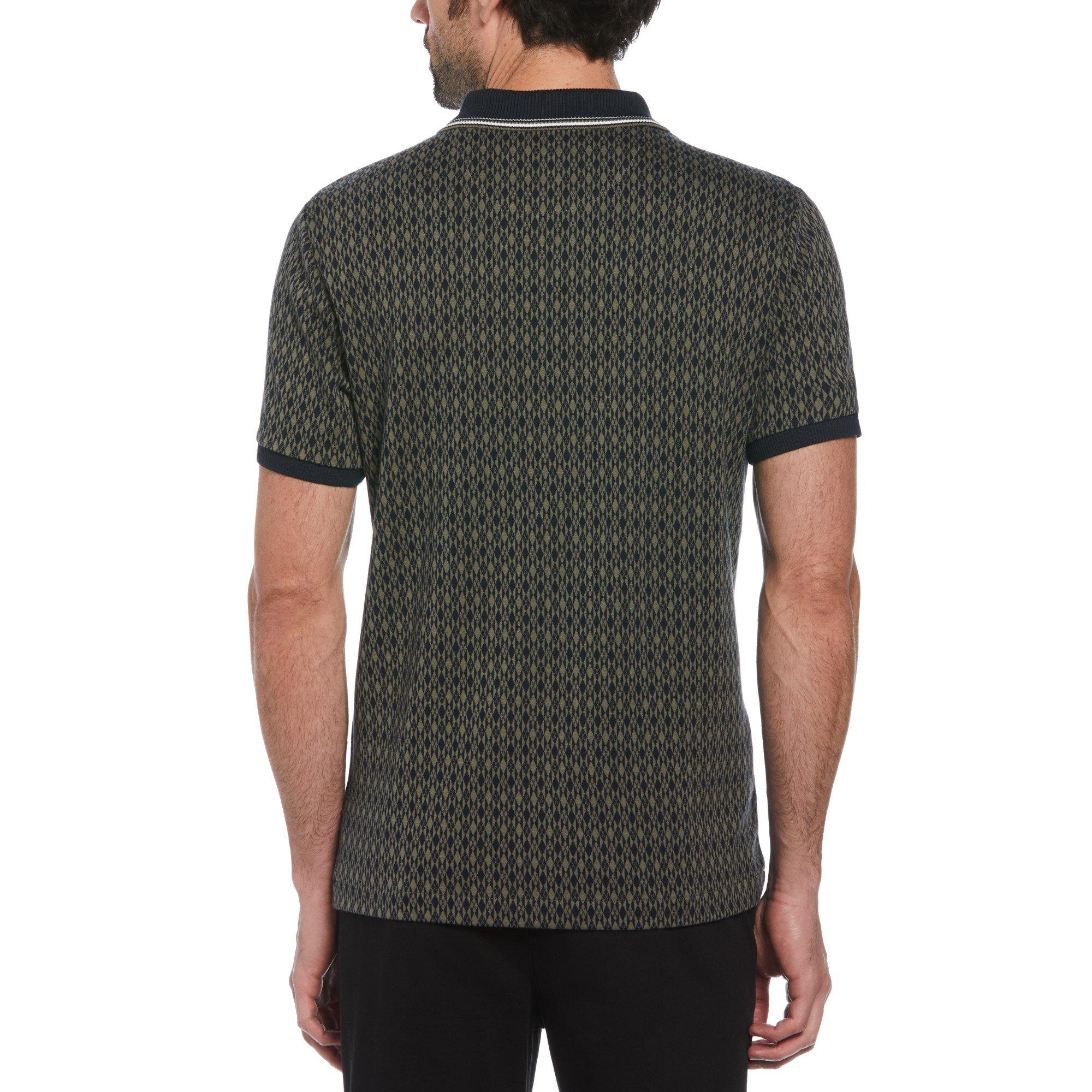 Original Penguin All Over PrintquarterZip Polo Shirt