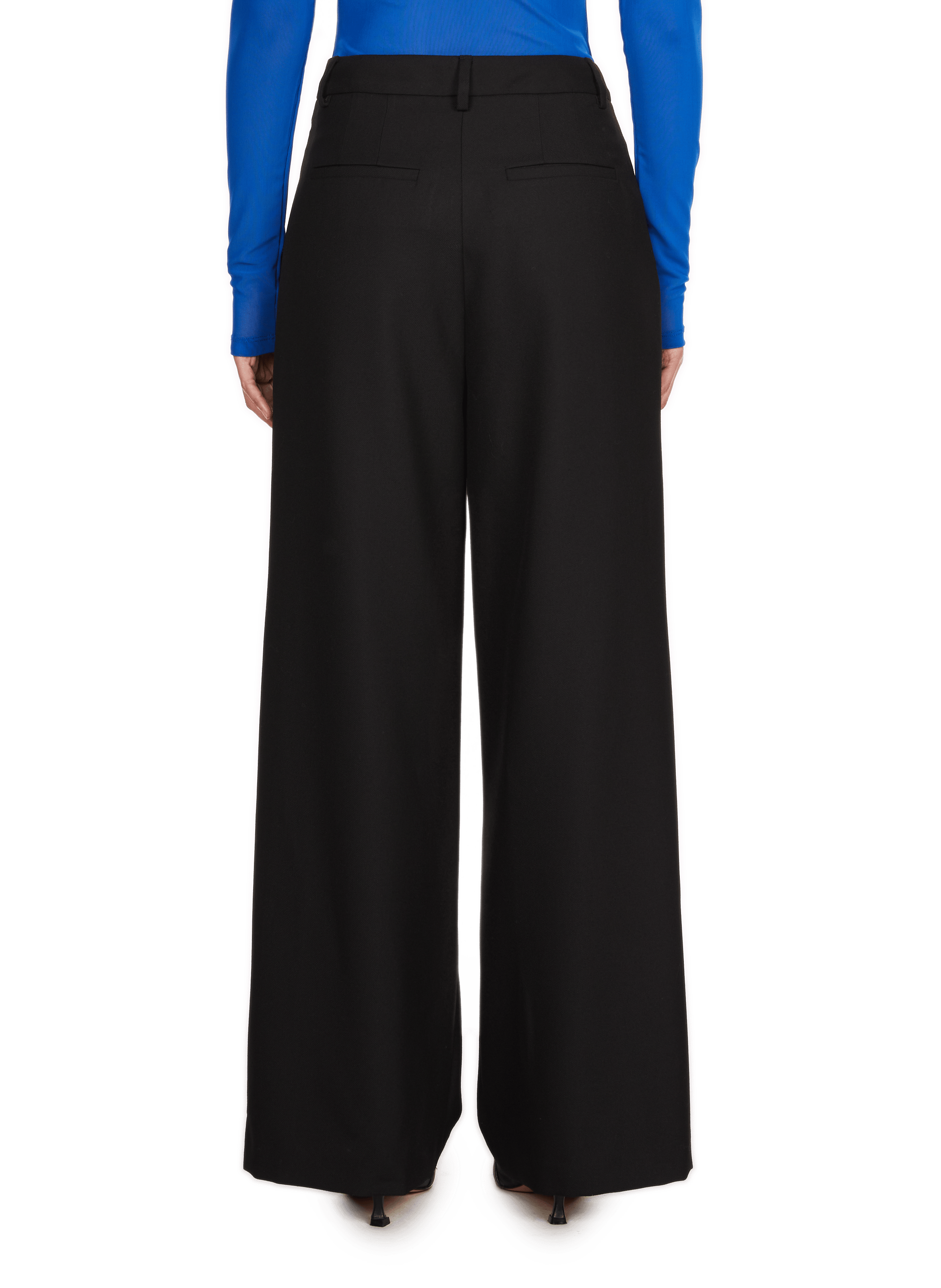 UCROS - Pantalon large taille haute | Noir
