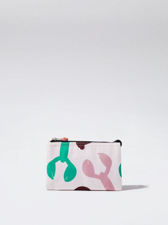 Bolsa De Nylon Estampado - Crudo