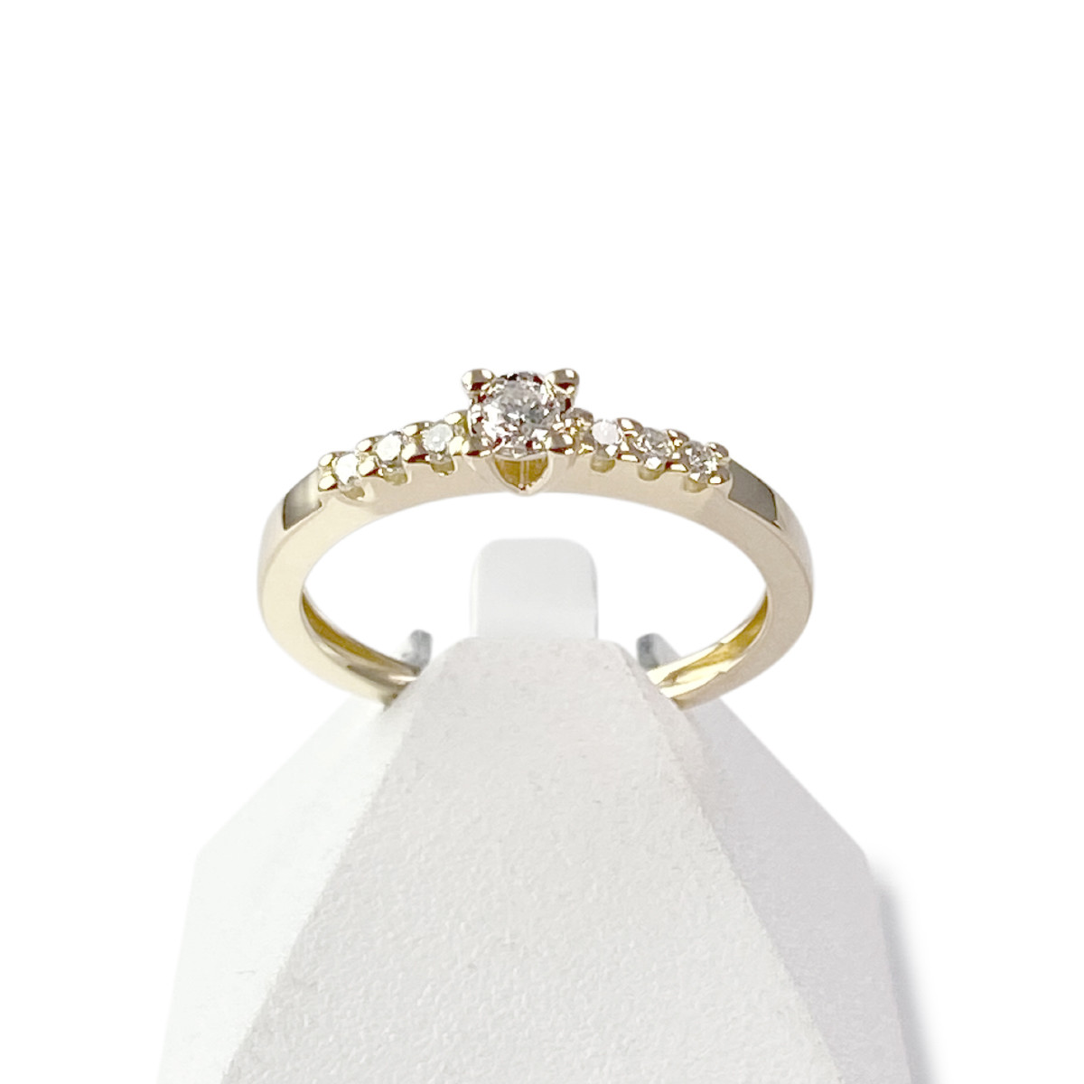 Bague d'occasion or 750 jaune diamants