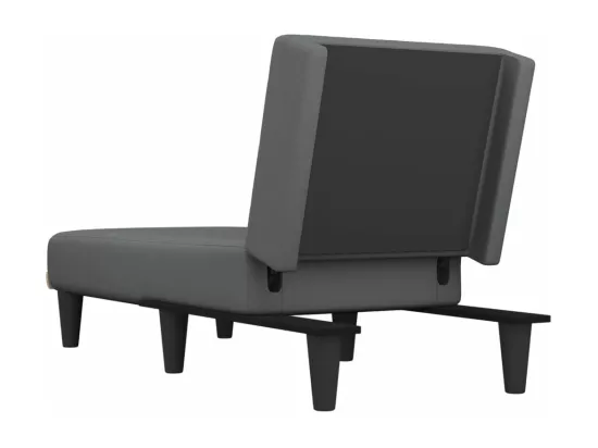 Prolenta Premium - Chaise longue gris foncé tissu
