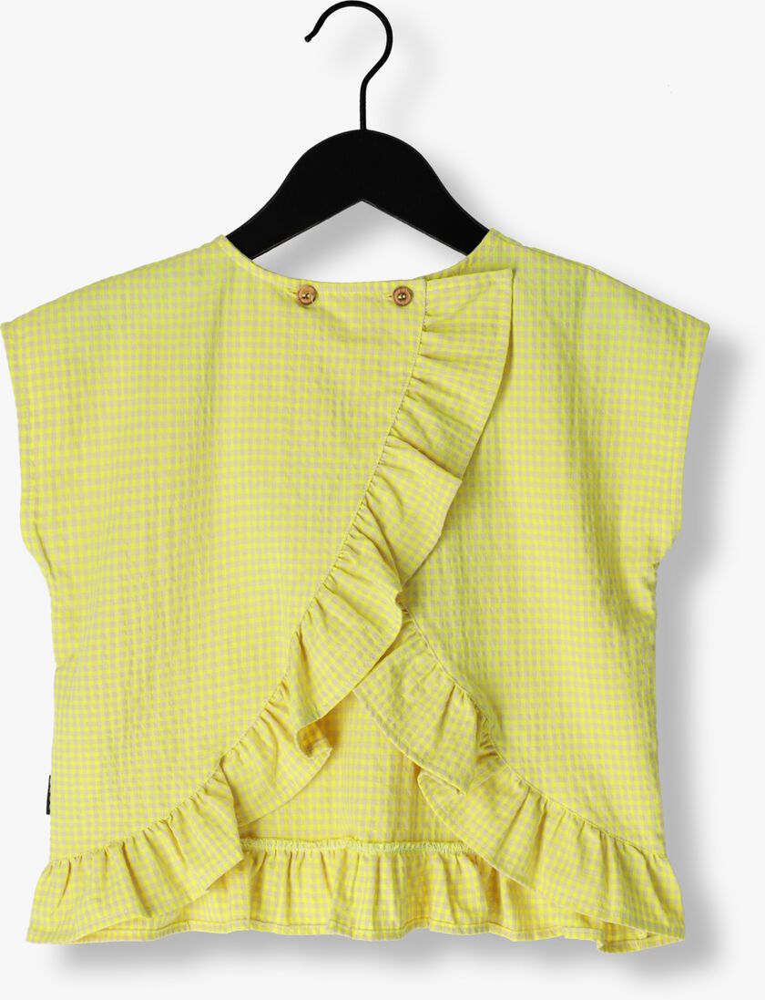 DAILY BRAT gele daily brat top chloe checked top