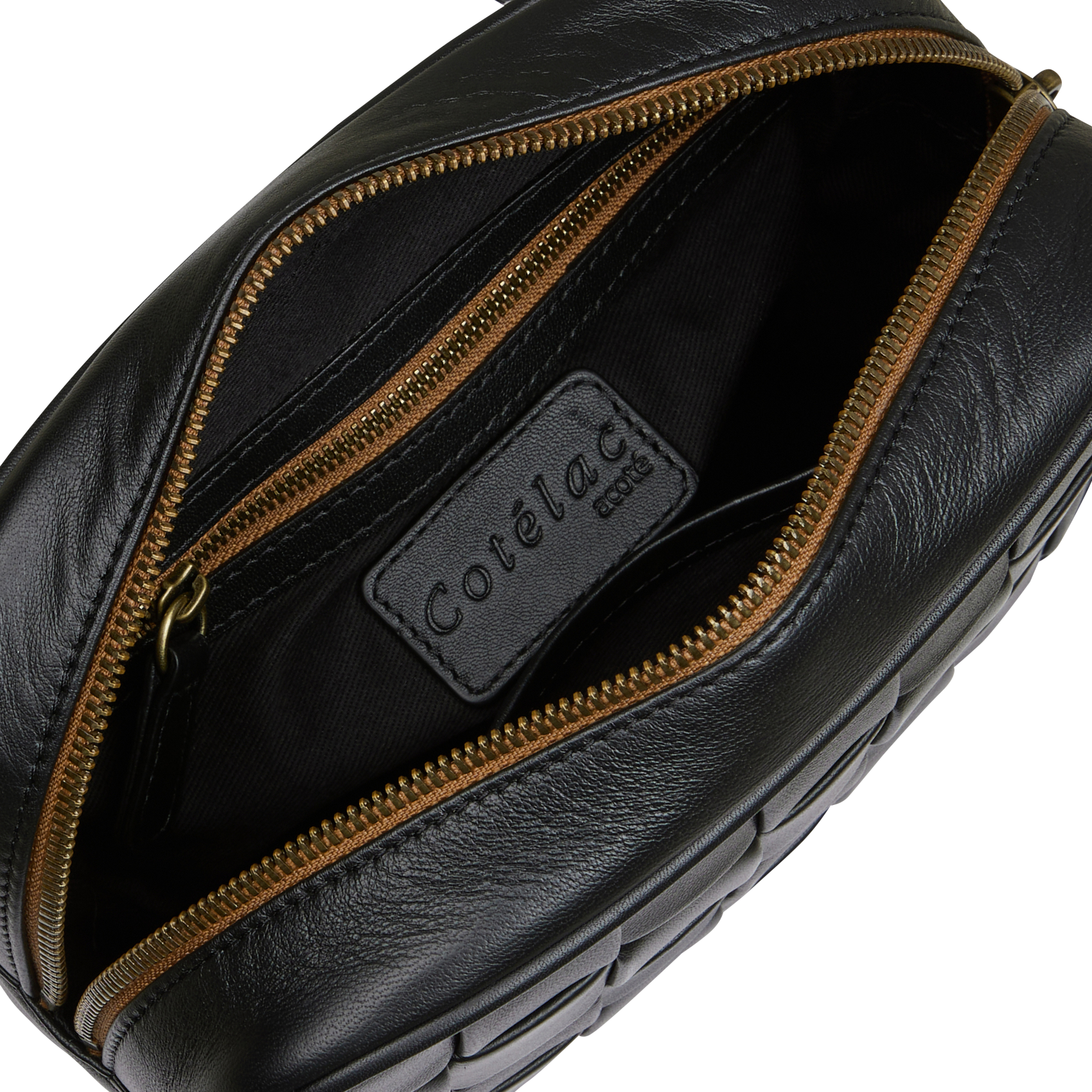 Sac bandoulière en cuir | Noir