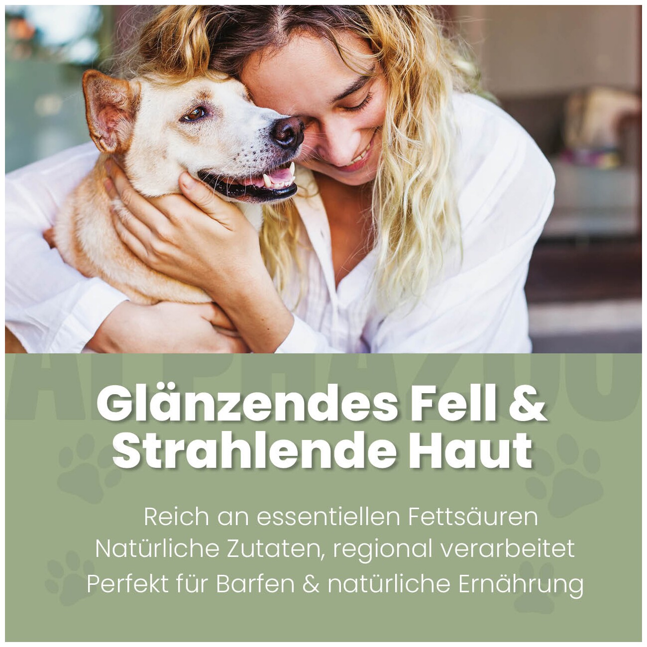 ALPHAZOO Premium Hanföl für Hunde I Entspannung und Fellglanz