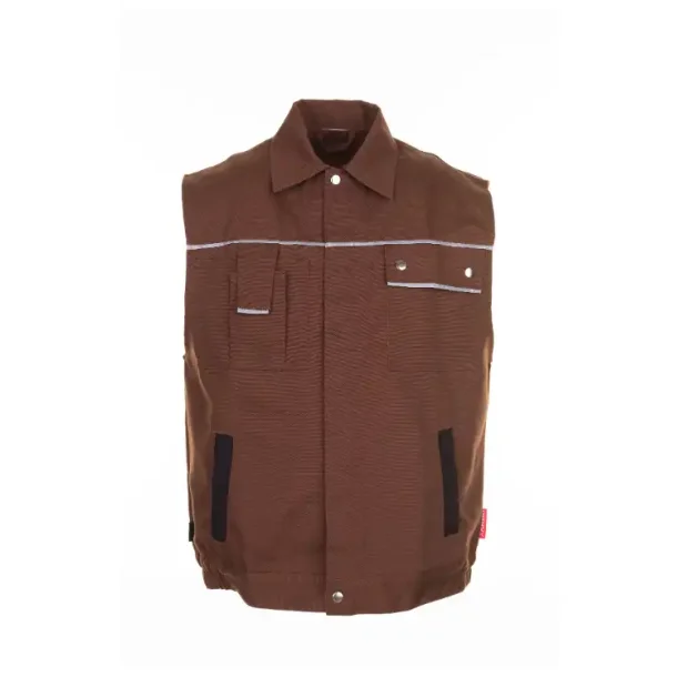 2166 Canvas 320 Arbejdsvest - Brun/sort
