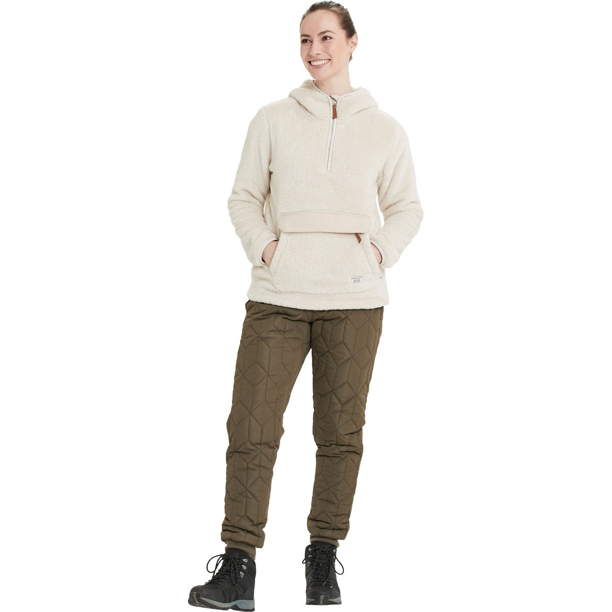 Weather Report Zara 1/2 Zip Hoodie Fleecetrøje Dame