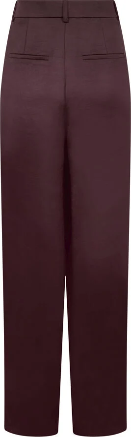 Neo Noir Emmett Heavy Sateen Pants Burgundy
