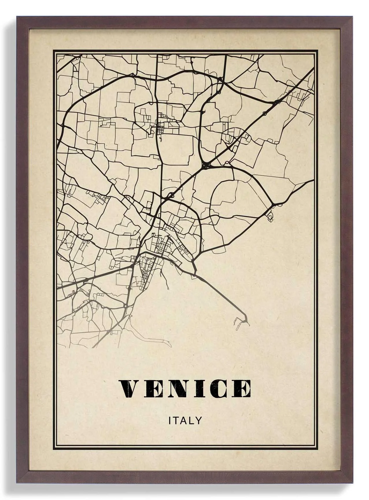 Venedig Stadt Sepia