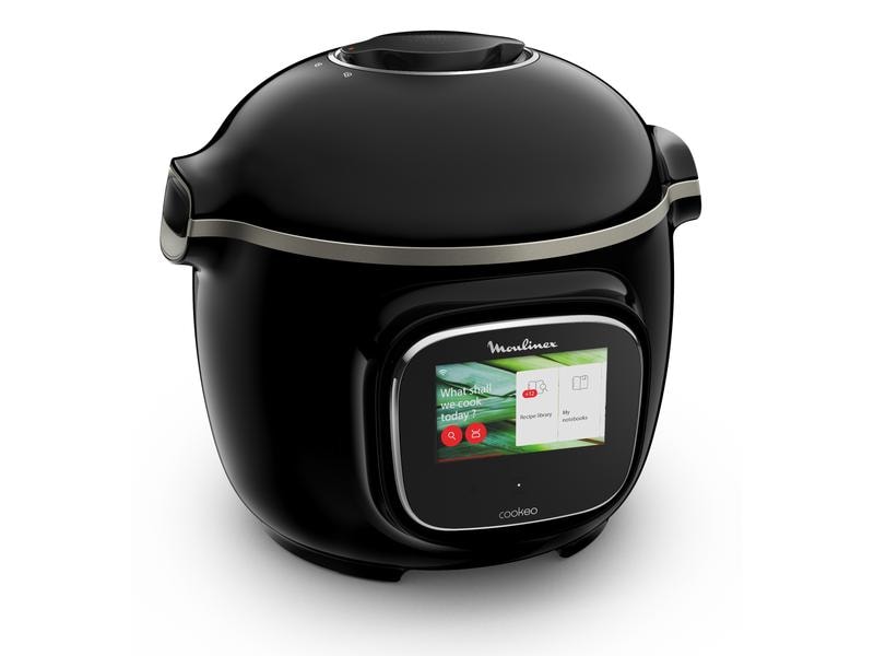 Moulinex Küchenmaschine Cookeo Touch CE9028CH Schwarz Smarter Multikocher mit 13 Kochprogrammen