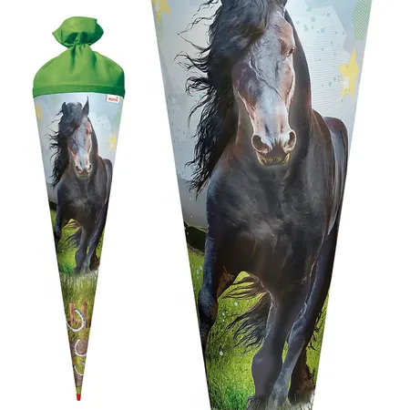 Roth Schultüte Power Horse mit Filzverschluss, 70 cm, rund