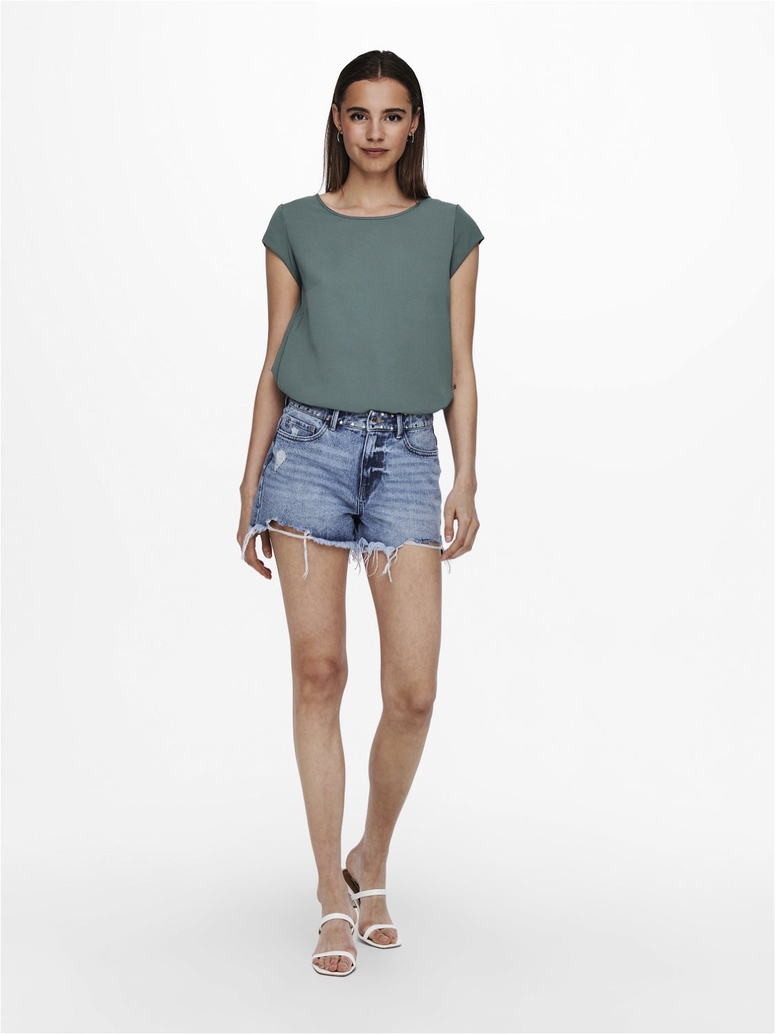 ONLVIC Top Balsam Green