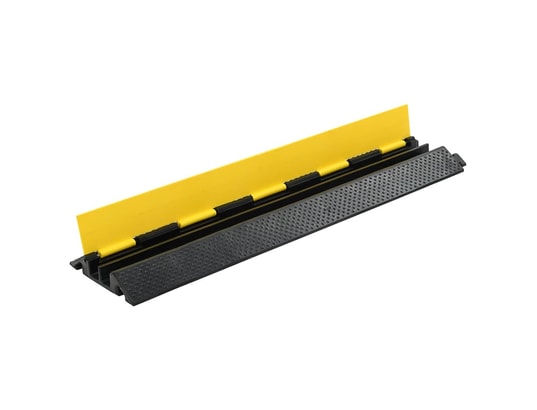 VIDAXL - Rampes de protection de câble 2 pcs 2 canaux caoutchouc 101...