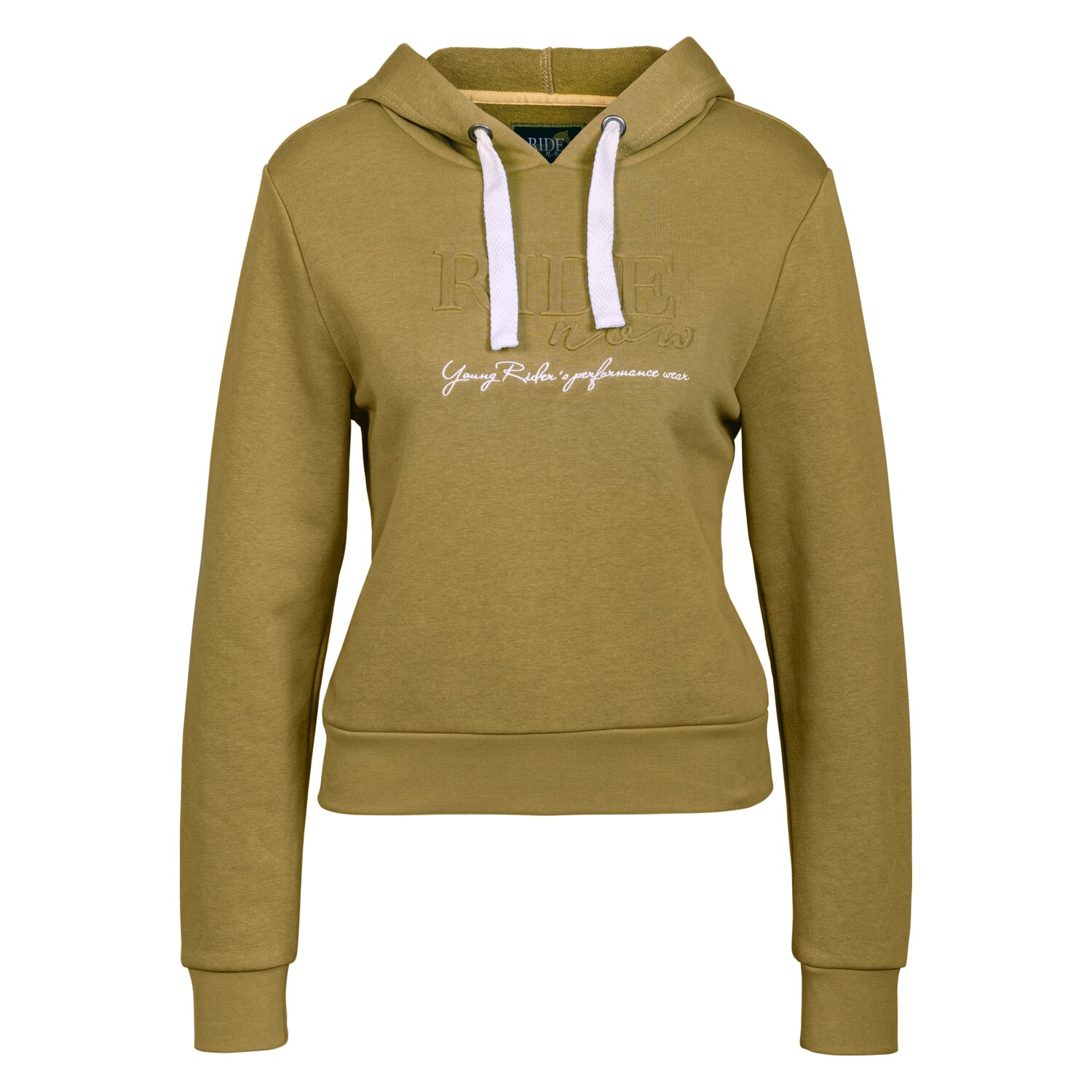 RIDE now Sweathoodie Cropped  - moss