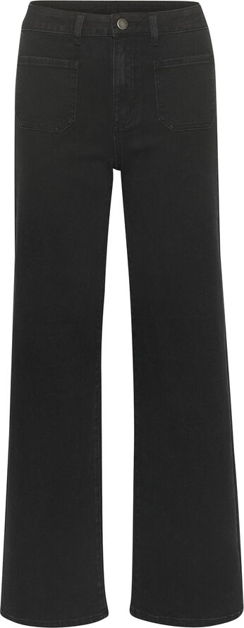 Kaffe KAkarla HW Wide Jeans Black deep