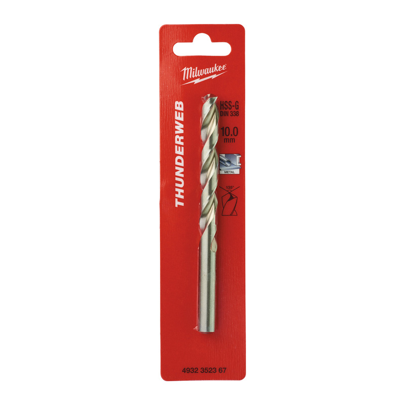 Milwaukee metaalboor HSS-G Thunderweb 10x133mm