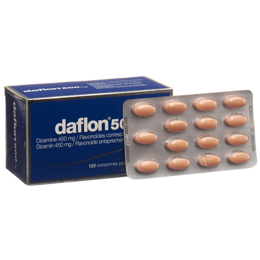 DAFLON Filmtabl 500 mg Blist 120 Stk<br>120 Stück, Blister, Filmtablette