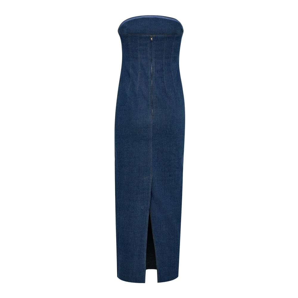 Co´Couture Izzycc Denim Strapless Dress 36305