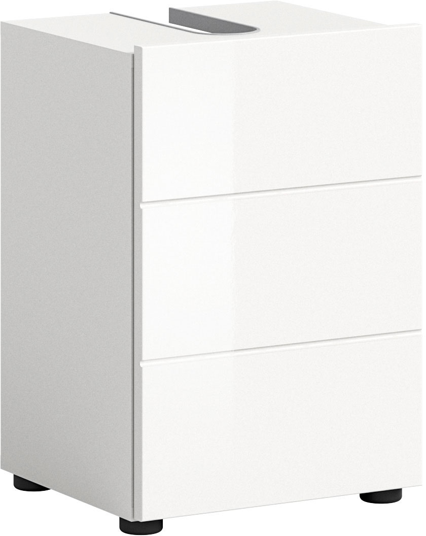 welltime Waschbeckenunterschrank »BIEL, TOPSELLER!, Breite 38 cm, 1 Tür, 1 Boden, mit Siphonausschnitt« 1 Stk. tlg. Badmöbel, Badschrank, Schrank, Unterschrank, Bad, Badezimmer