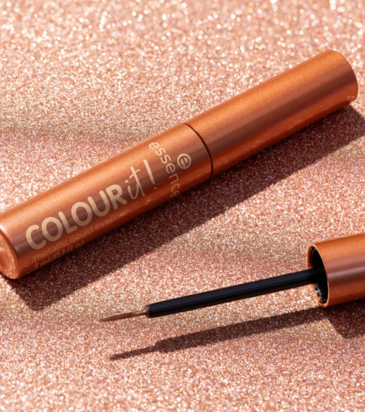 essence - Delineador líquido metálico  COLOUR it! - 01: Burnished Bronze