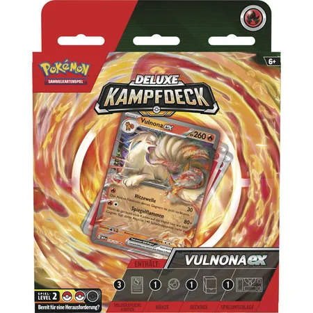 Pokemon Deluxe Battle Deck Zapdos ex oder Vulnoa ex, 1 Stück, 2-fach sortiert