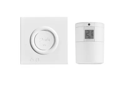 Danfoss Ally, 2400 Mhz, 0 - 30 m, -10 - 55 °C, Amazon Alexa & Google Assistant, Trådløs, Hvid