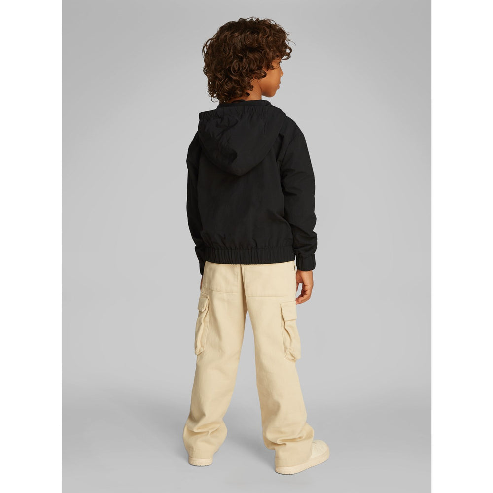 Køb Calvin Klein Ck Black Essential Monologo Windbreaker Jakke