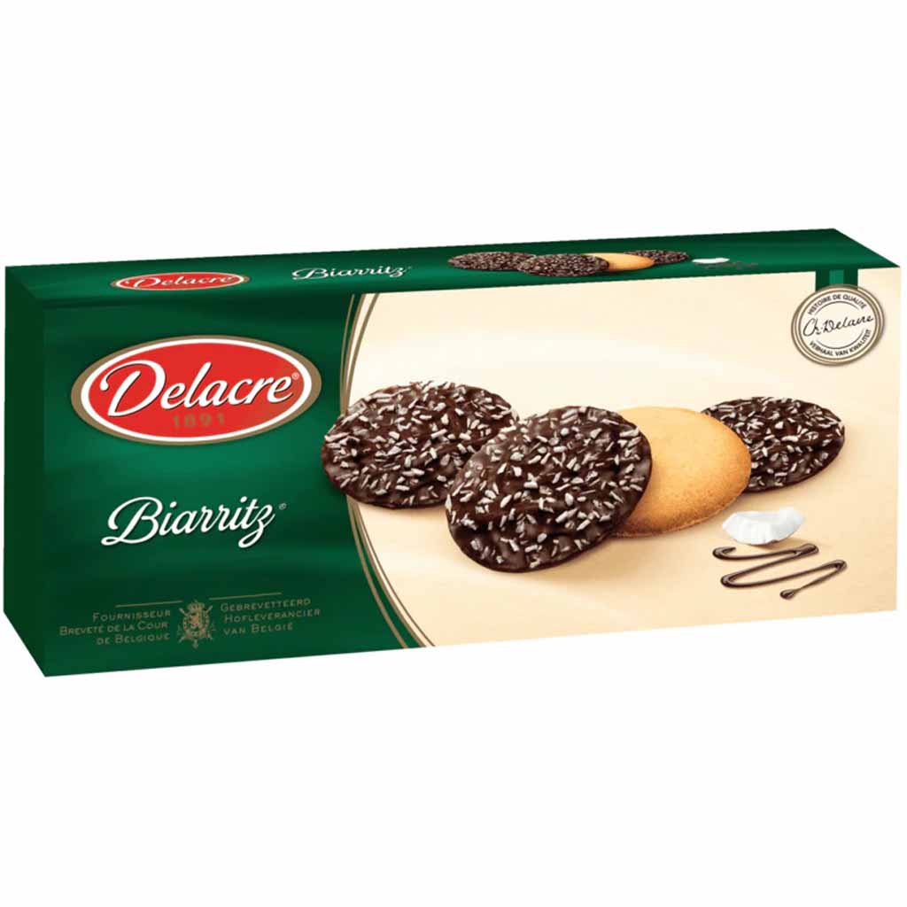 Delacre Biarritz Kokos-Schokoladenkekse 125g MHD:28.9.25
