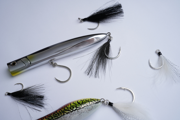 Hameçons Mer BKK Lone Diablo BT White Bucktail (2 pcs)
