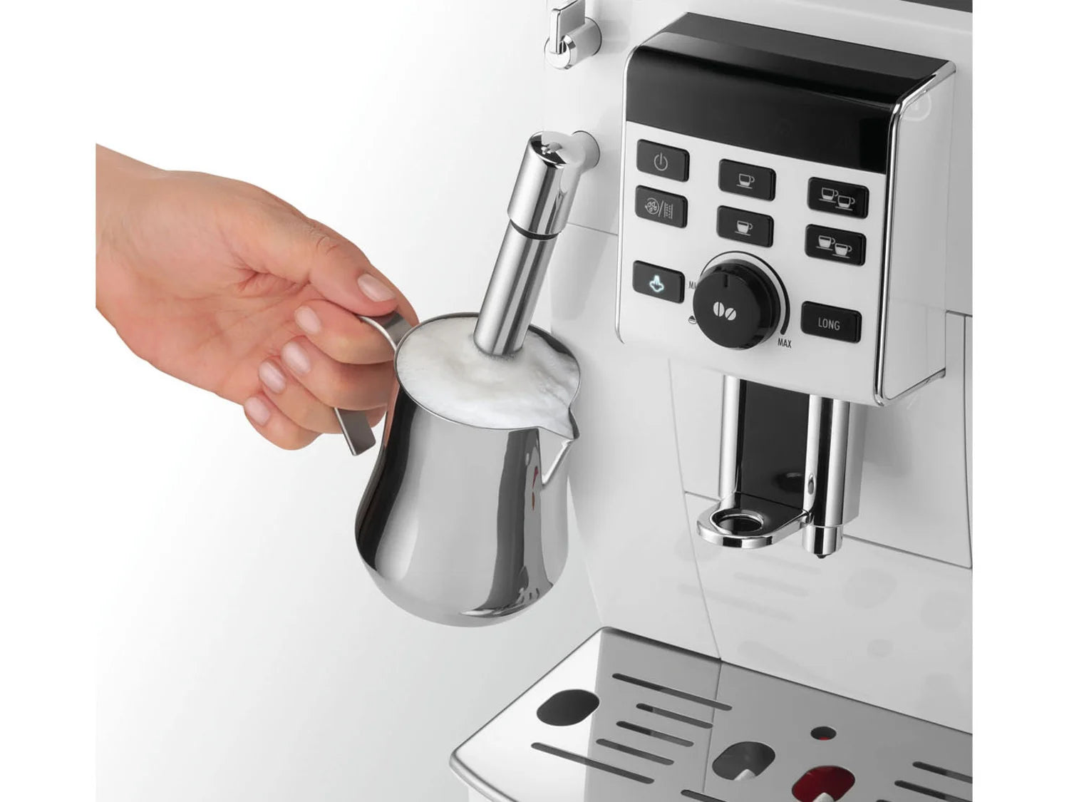 Delonghi coffee machine &raquo;ECAM13.123.W&laquo;, super compact, white