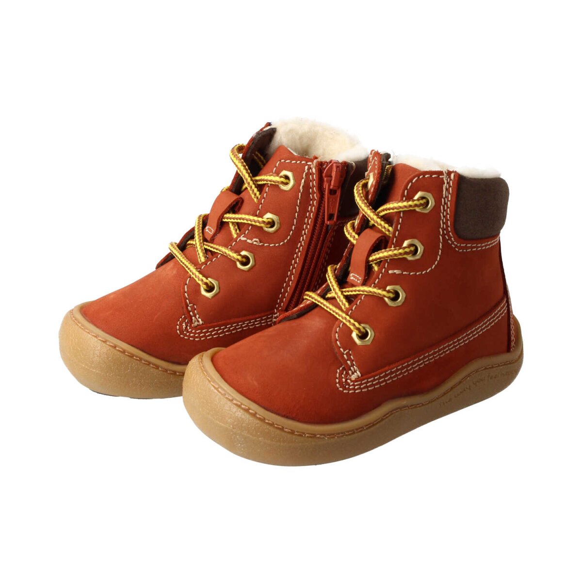 WL4222-WX9 chestnut TIMBII nubuck wool laces zipper Winterstiefel Weite/W