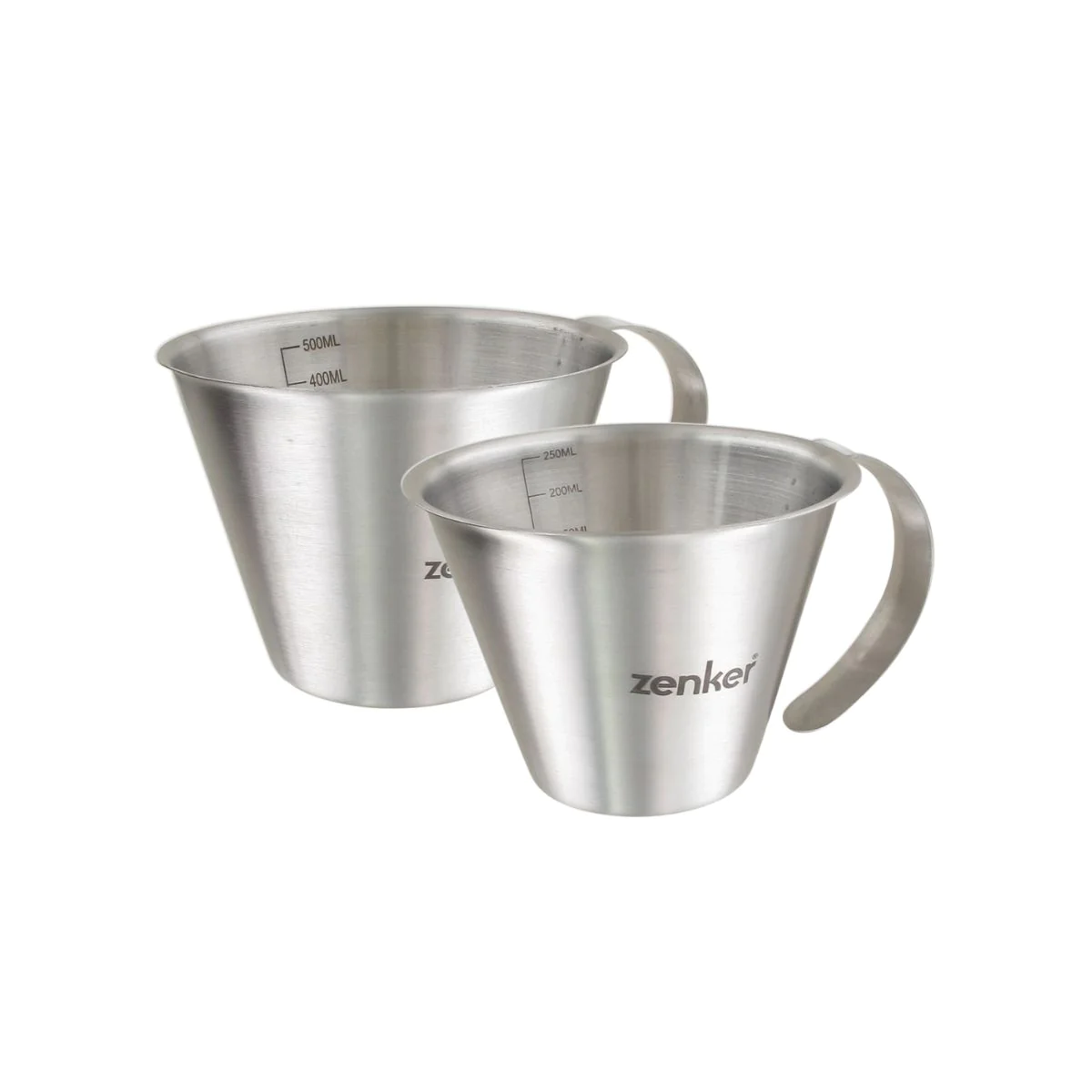 Lot de 2 verre doseur inox de 250 ml et 500 ml Smart Pastry Zenker