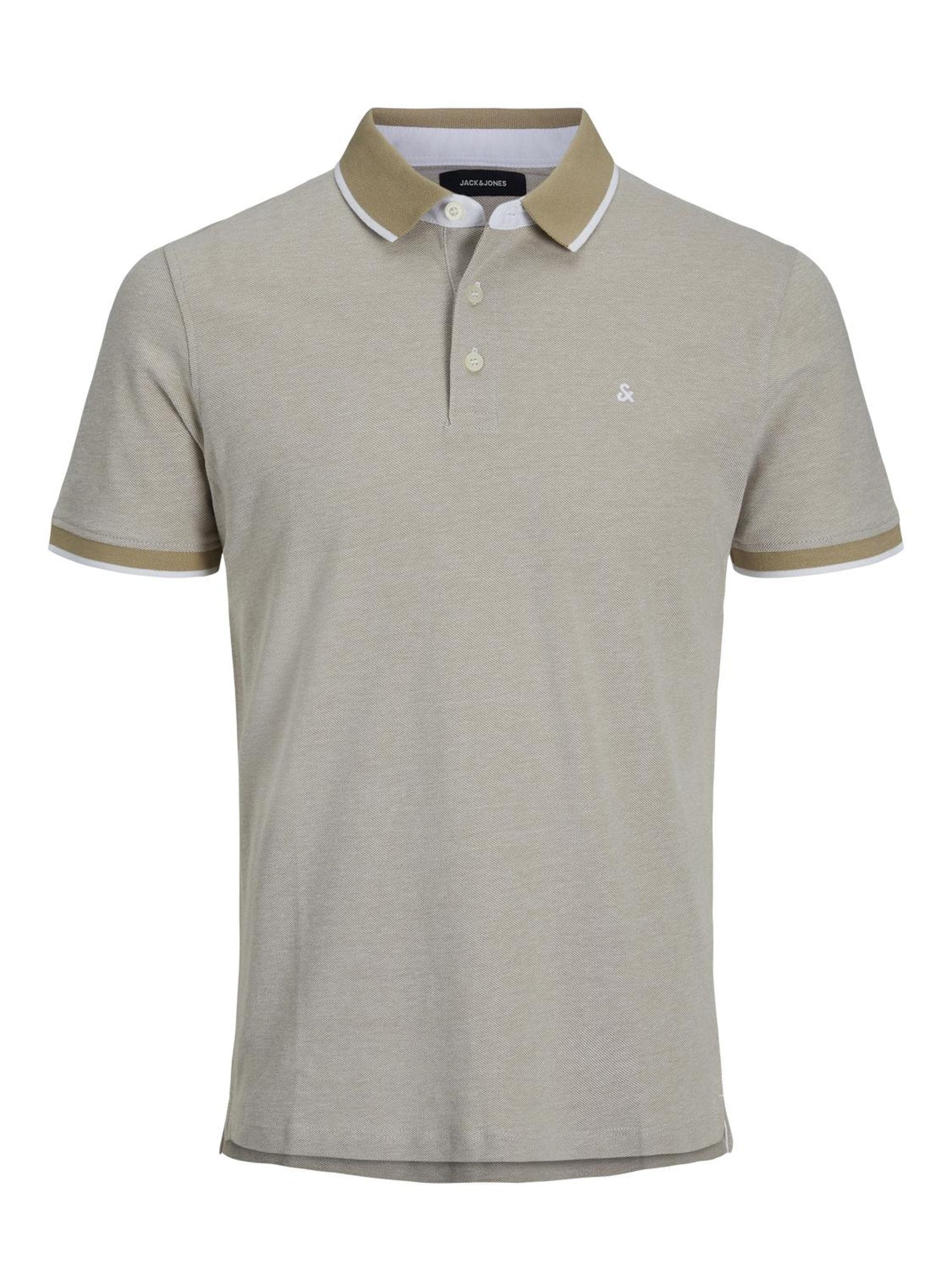 Jack & Jones Poloshirt »JJEPAULOS Slim Fit, sportlich-elegant, mit Stickerei und Knopfleiste«, 2 Stk. unifarben, modisch, slim fit, Baumwolle, Polokragen