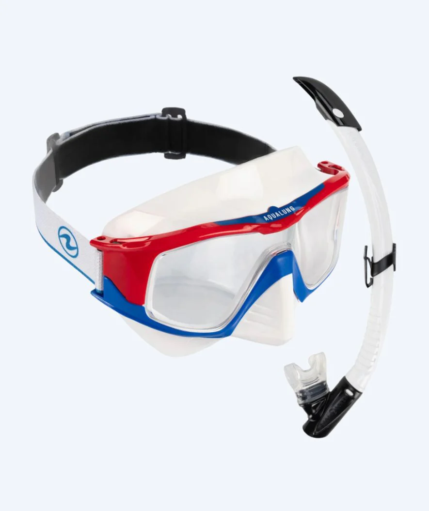 Aqualung Combo snorkelsæt til voksne - Vita - Hvid/sort