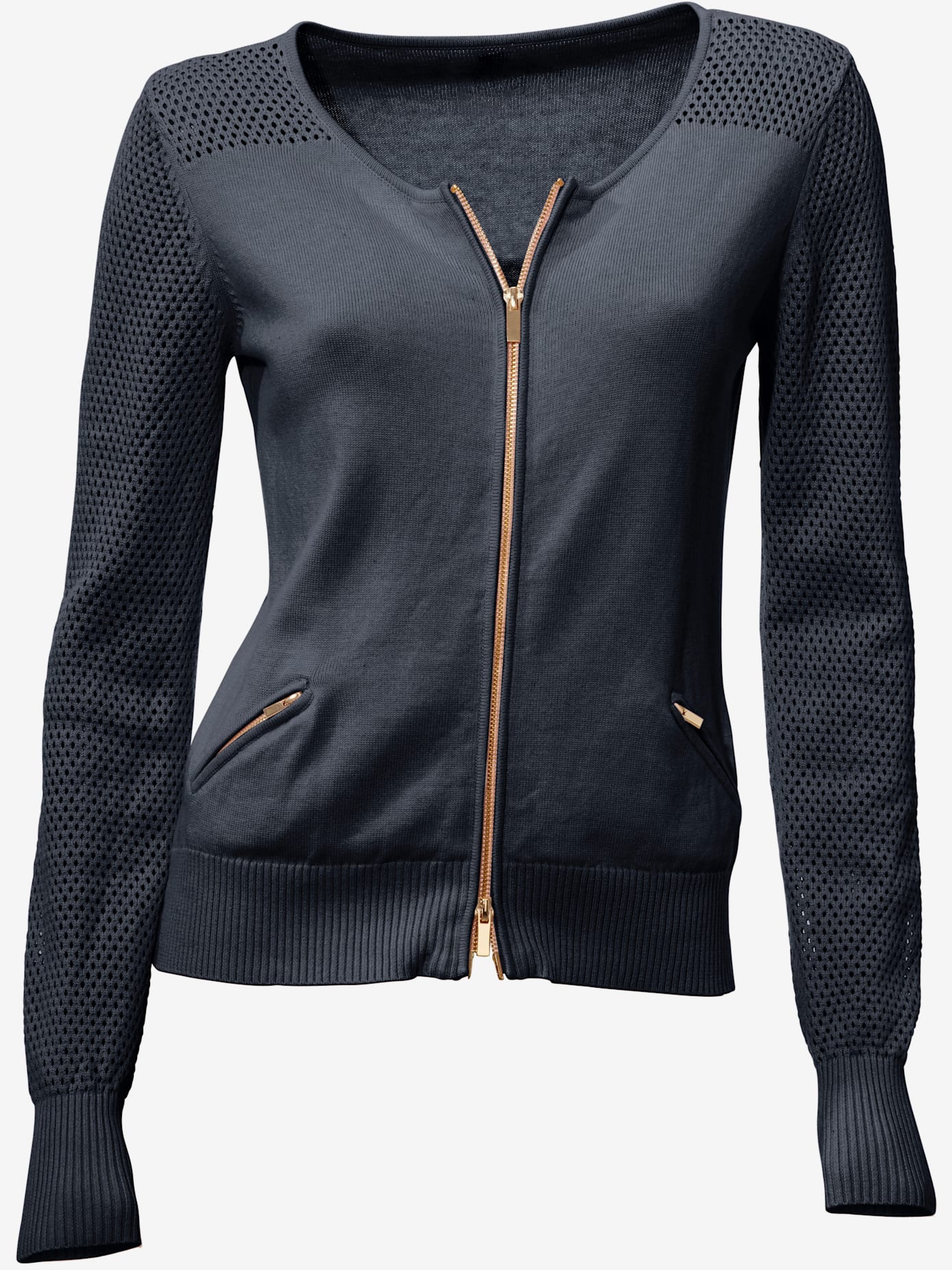 Cardigan motif tricot ajouré tendance