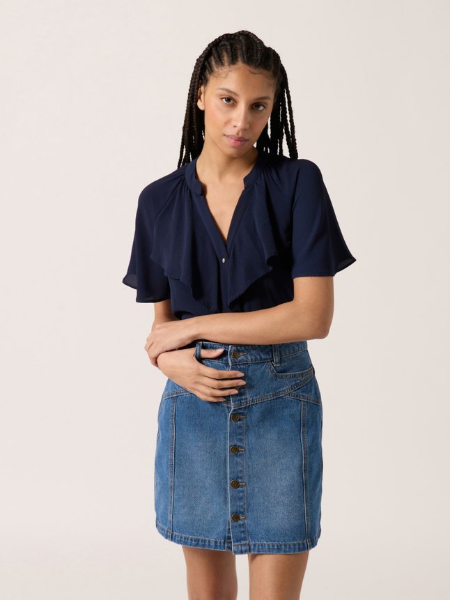 Blouse à volants