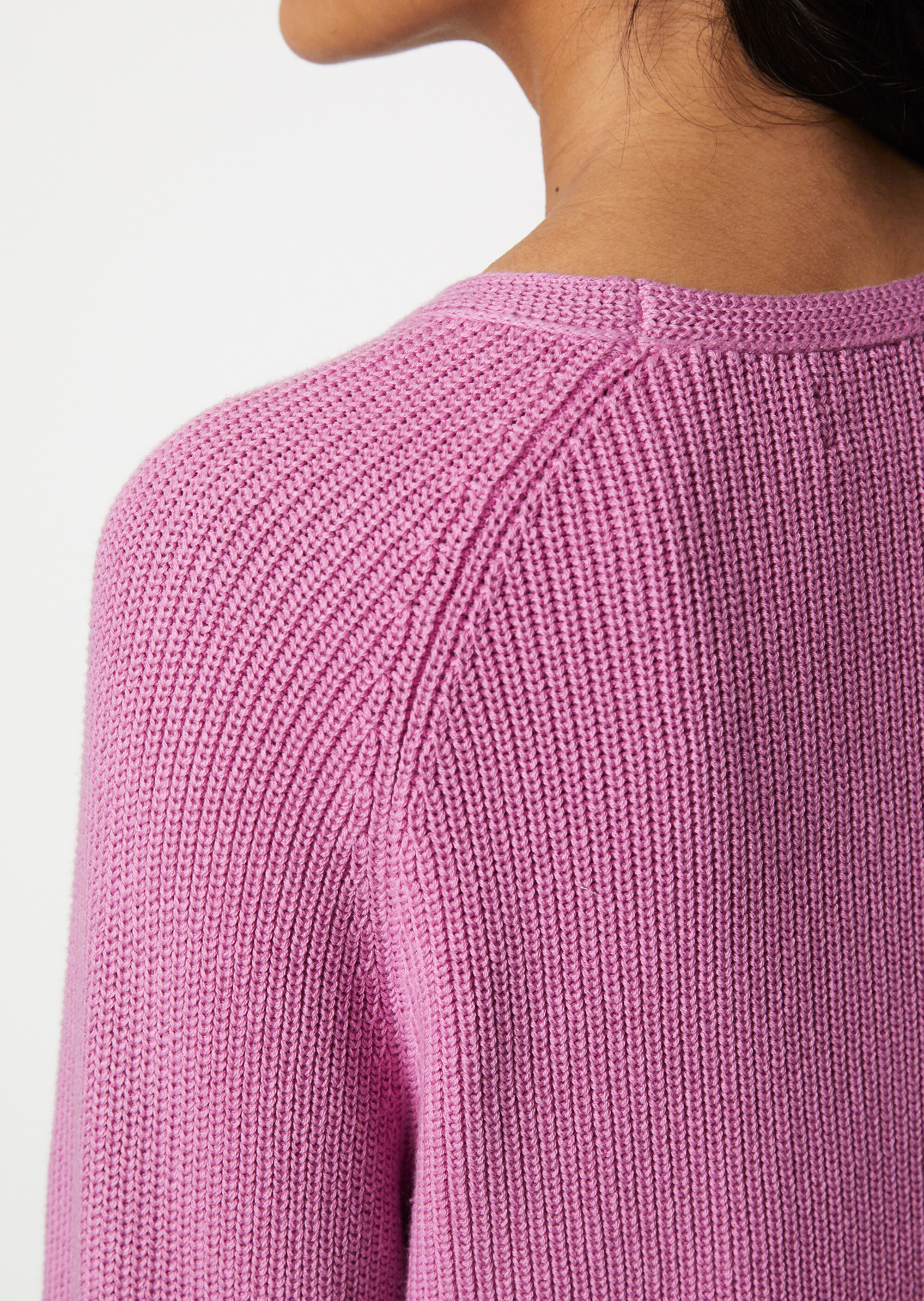 Strickpullover cropped aus Heavy-Weight-Organic-Cotton